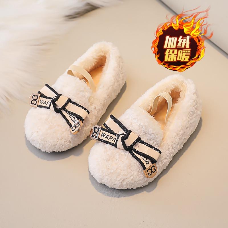 Детская шерстяная обувь женская осенне-зимняя сетка красная симпатичная хлопковая обувь шапочки для девочек с бархатом теплая детская одежда