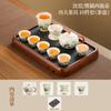 Chinese retro Ru kiln Kung Fu tea set Guochao new set tea tray ceramic home business gifts