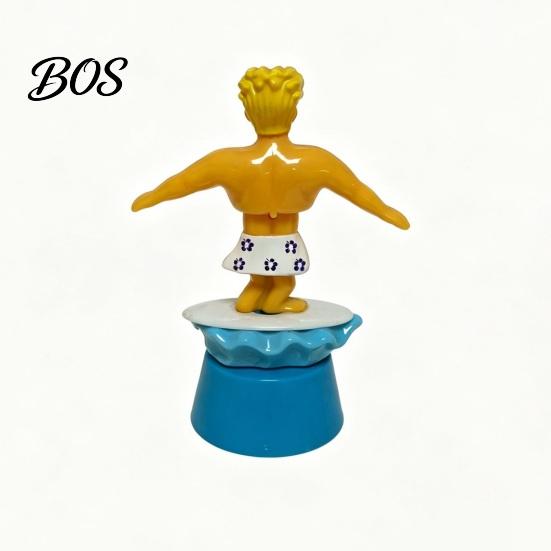 Anti-slip Car Decoration Surfer Boy Solar Nodding Toy, Cartoon Bobblehead for Accessory For Bumpy Roads Dashboard, Auto Swing Shaking Figure