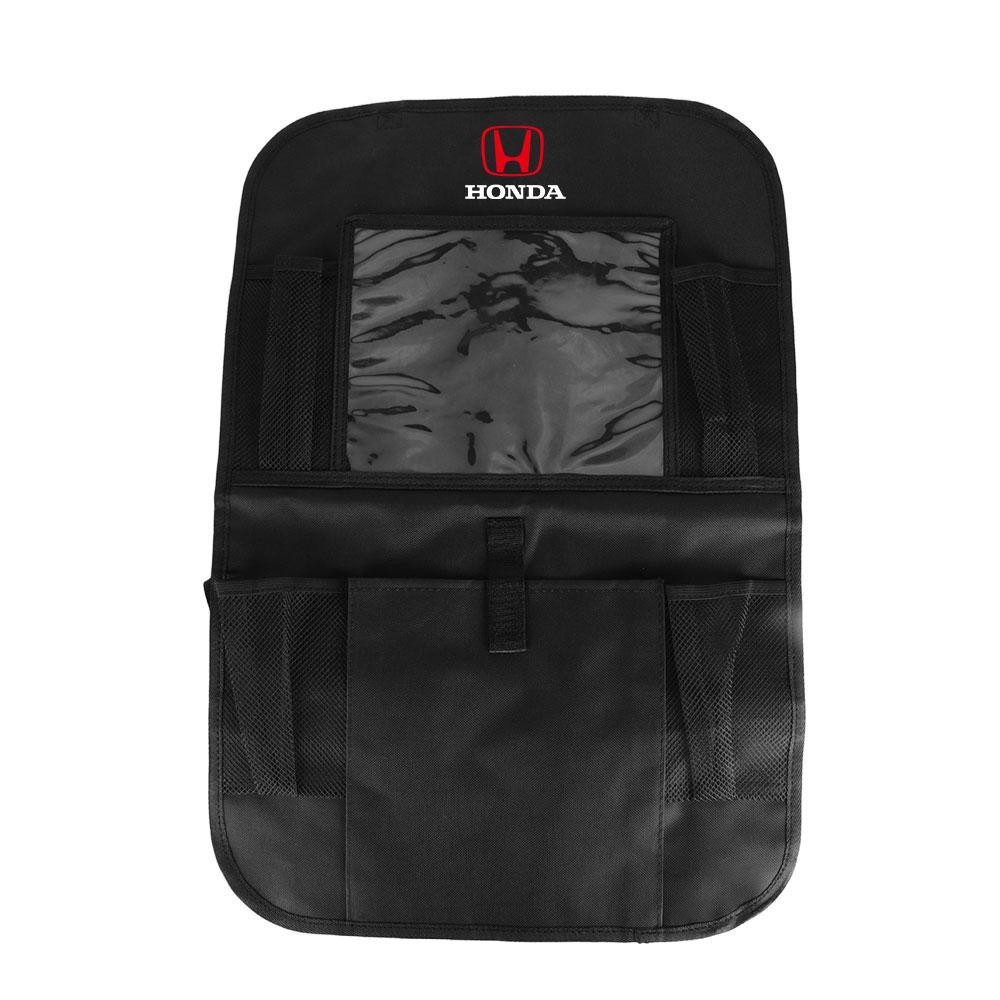 Car Seat Back Storage Bag Tablet Phone Drink Snack Umbrella Organizer Box For Honda Mugen Typer ACCORD Airwave Avancier Civic RF6