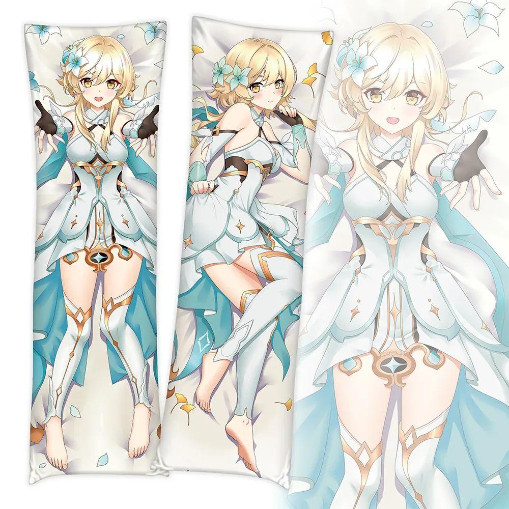 Чехол для подушки Game Genshin Impact Keqing Dakimakura Zhongli, костюм для тела, подушка, двусторонняя наволочка