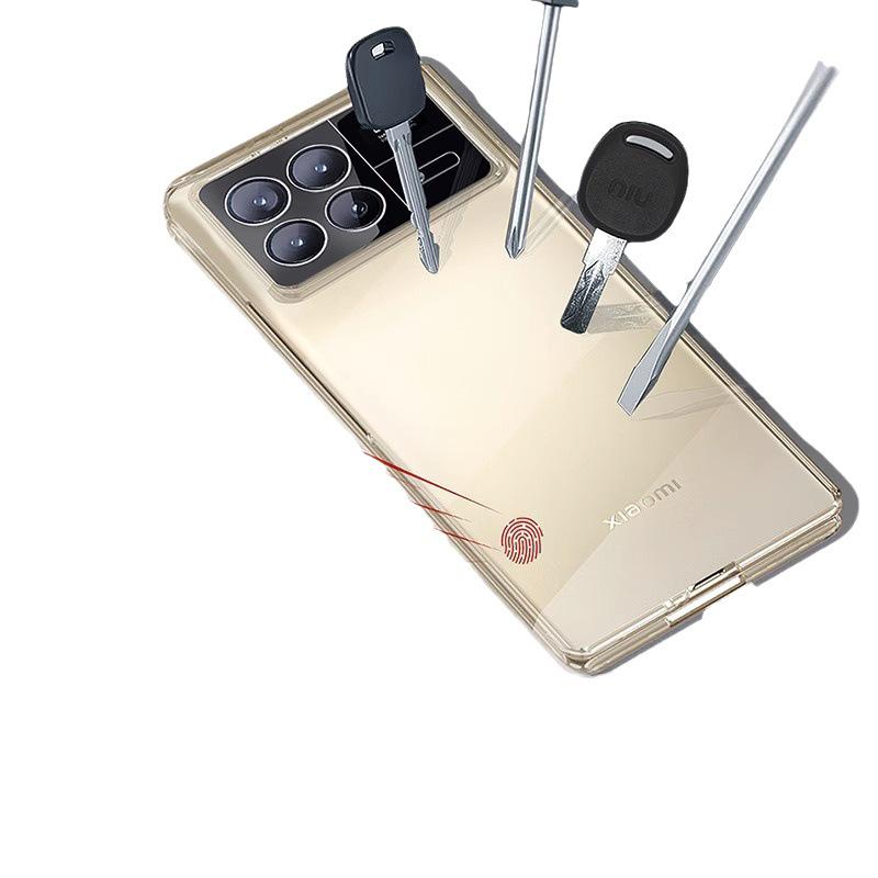 Ультратонкий прозрачный чехол на молнии для Xiaomi Mix Fold4/Fold3/Fold2