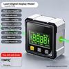 Digital Inclinometer with Visible Green Laser High Precision Angle Ruler for Woodworking Carpenter Building Site Measurement Work