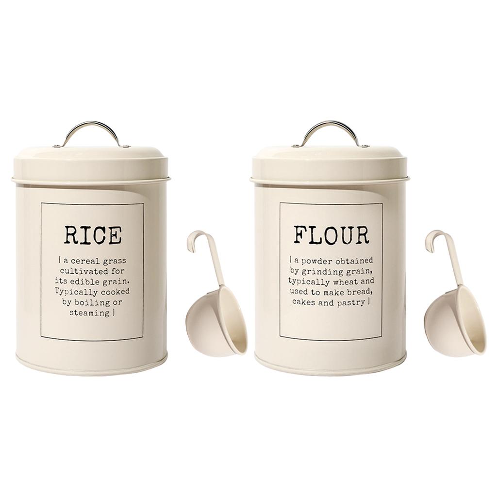 Металлический контейнер для хранения в винтажном стиле - Объем 3 л, Герметичная крышка