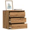 VidaXL Corner Chest of Drawers Artisan Oak 60x41x58 Cm Engineered Wood, Chest of Drawers, File Cabinet, Drawer Cabinet, 852851