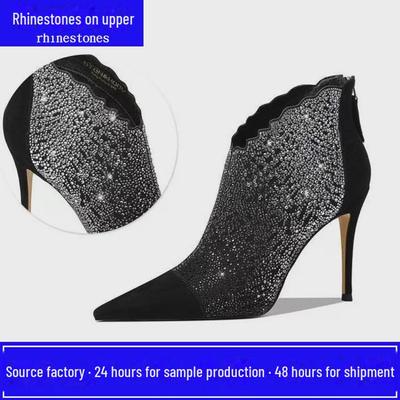 Туфли на высоком каблуке для девочек с блестящим дизайном из страз и ярким ромбовидным узором