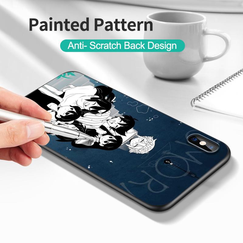 Black Tpu Case For Vivo Y52 Y70 Y70s Y70T Y71 Y71A Y72 Y73S Y75 Y76 Y75 Y81 5G 2020 Omori