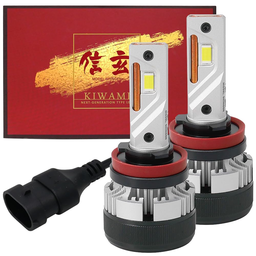 Shingen LED KIWAMI Headlight Fog Lamp Common Item 2 Lights Total Actual Value 12600LM Canceller High Power 55W Bulb H8/H9/H11/H16 Built-in