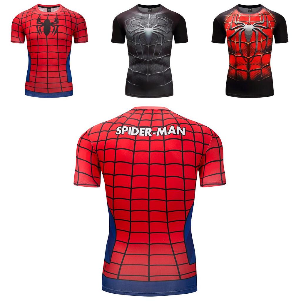 Stylish Spider-man Short Sleeve Sport Shirt For Men With Premium Quality Fabric