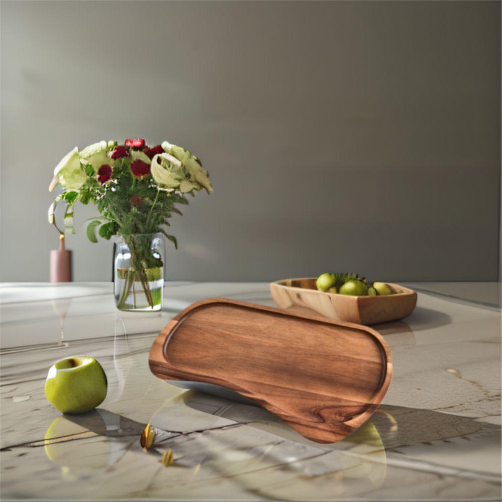 Japanese Style Wooden Tray Wood Cheese Board Multi Purpose Rectangular Platter Restaurant