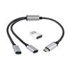 USB C Male to 2/3 USB C Female Splitter Cable Converter Несколько концентраторов USB C Port Hub Зарядное устройство Адаптер для разделения питания 11,81 дюйма