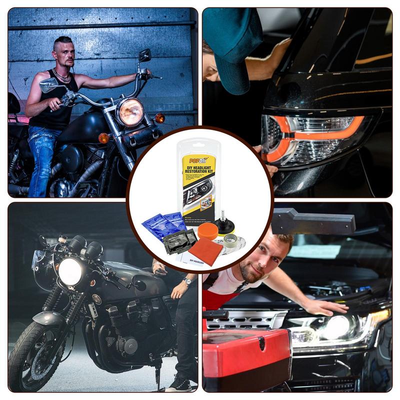 Набор для восстановления фар Осветлитель Ремонт фар Чистящая паста Удаление окисления Жидкость для полировки фар Инструменты для покраски автомобилей