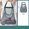 Portable PVC Mesh Storage Bag Reusable Fruit and Vegetable Storage Bag Kitchen Accessories Washable Handbag AVE