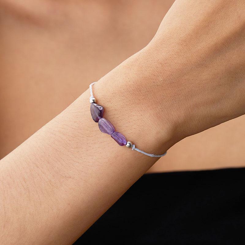 Новый плетеный браслет с кристаллами и камнями на день рождения - женский браслет из бумажной карты