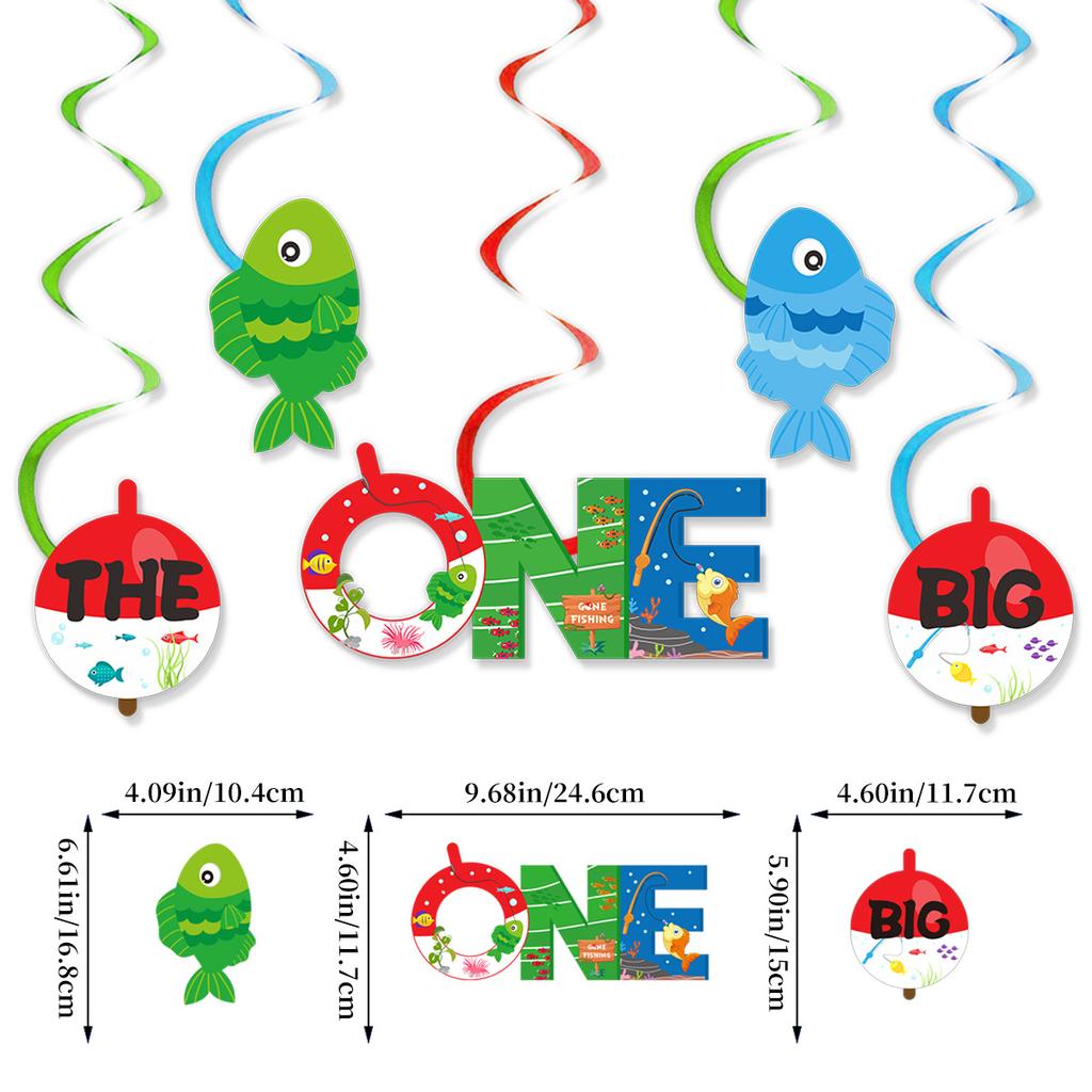 Retirement Fishing Theme Birthday Party Decoration La Flag Latte Cake Plug-In Set Custom Handmade