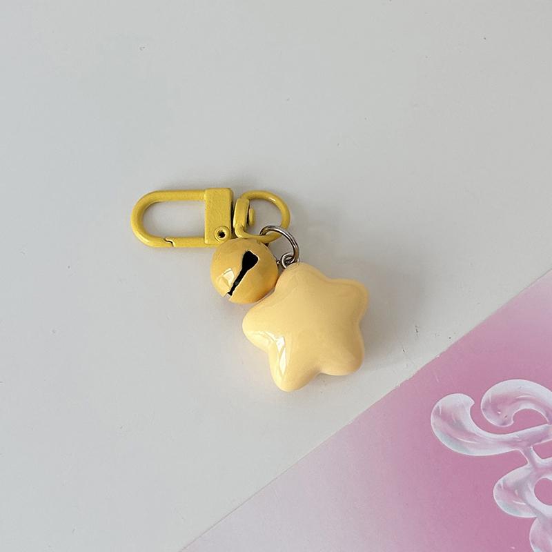 Корейский брелок в виде колокольчика в виде звезды Kawaii, брелок в виде пятиконечной звезды, кулон на рюкзак, аксессуары для телефона, кулон для девушки, подарок для пары