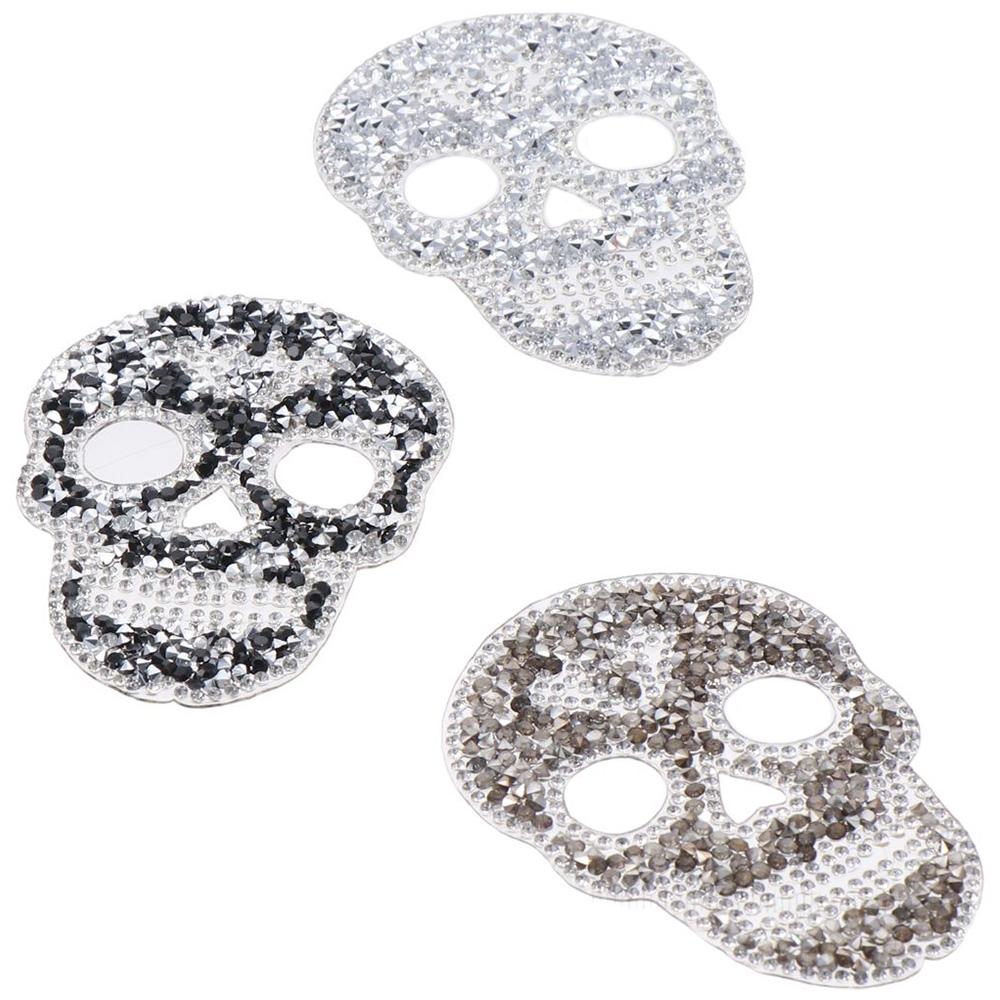 5PCS Rhinestone Glitter Sew On Patches 5Color Appliques Clothing Patch for Dress Pants