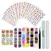 New Nail Art Set Combination+multiple Styles Of 3D Stickers Butterfly Stickers+jewelry Diamonds+box Diamonds Combination Set