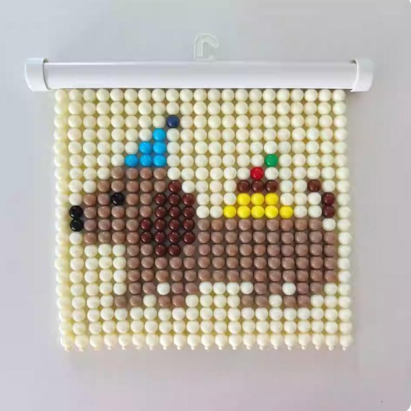 Cartoon Panda Hanging Beads Ornaments Handmade Cat Crafts Wall Art for Girls Room Decor Creative Wall Decoration Trendy 2025