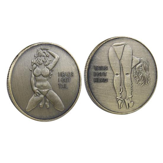Yousheng Couples Challenge Coin Сексуальная женская двухсторонняя монета коллекционная любовная монета для взрослых монета вызова счастливая жетон для девушек для мужчин и женщин вечер свидания