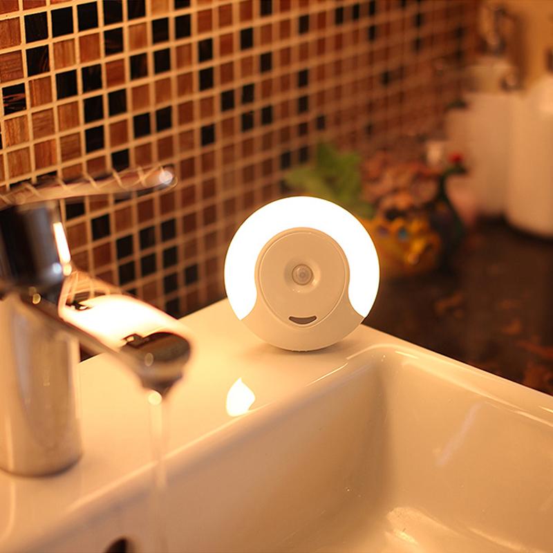 Подключите светодиодный ночник, ночник с умным датчиком движения в сумерках и ЕС/США