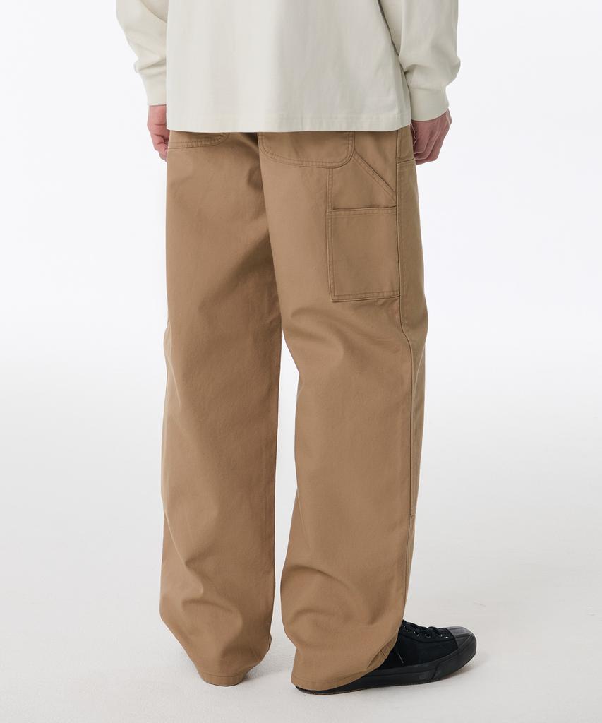 MUSINSA STANDARD Canvas Regular Fit Double Knee Carpenter Pants [Beige]