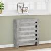 VidaXL Concrete Grey Radiator Cover 78x20x82 Cm Engineered Wood, Radiator Cap, Top Radiator Cover, Radiator To 852684