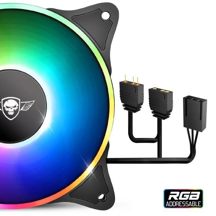 Ventilateur - SPIRIT OF GAMER - AIRFORCE SERIES - 120 mm - RGB Adressable - Silencieux