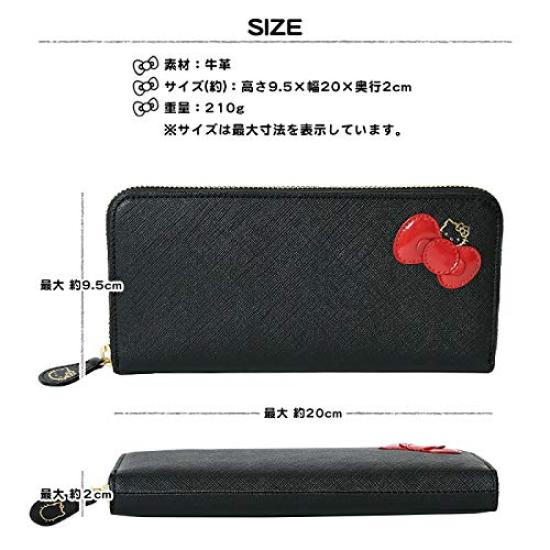 Женский длинный кошелек Hello Kitty на молнии с лентой, 12160 (розовый)