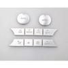 Chrome Center Console Air AC Button Cover Trim For Mercedes-Benz C GLK W204 X204