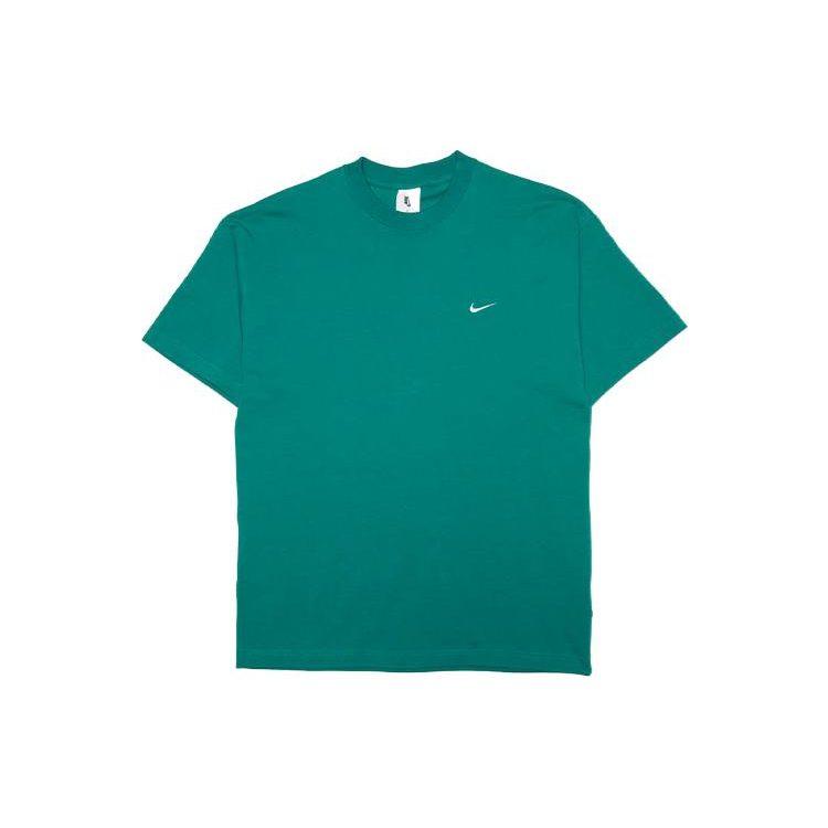 Nike T Shirts Men's Green Crew Neck Moderate Straight Fit DA0321-340