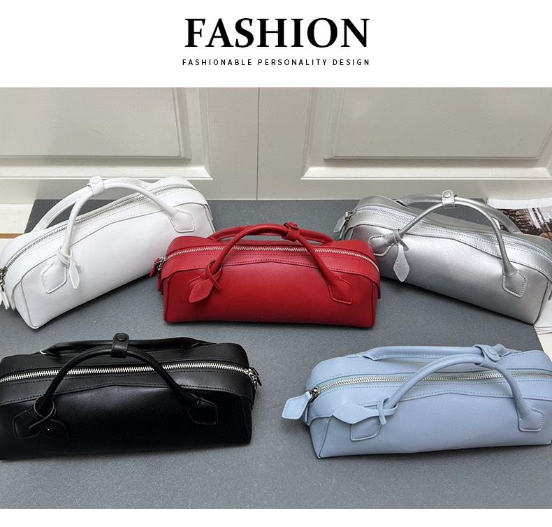 Европейский и американский стиль, женская сумка-багет из натуральной кожи через плечо - модная коровья кожа первого слоя для поездок на работу и уличного стиля