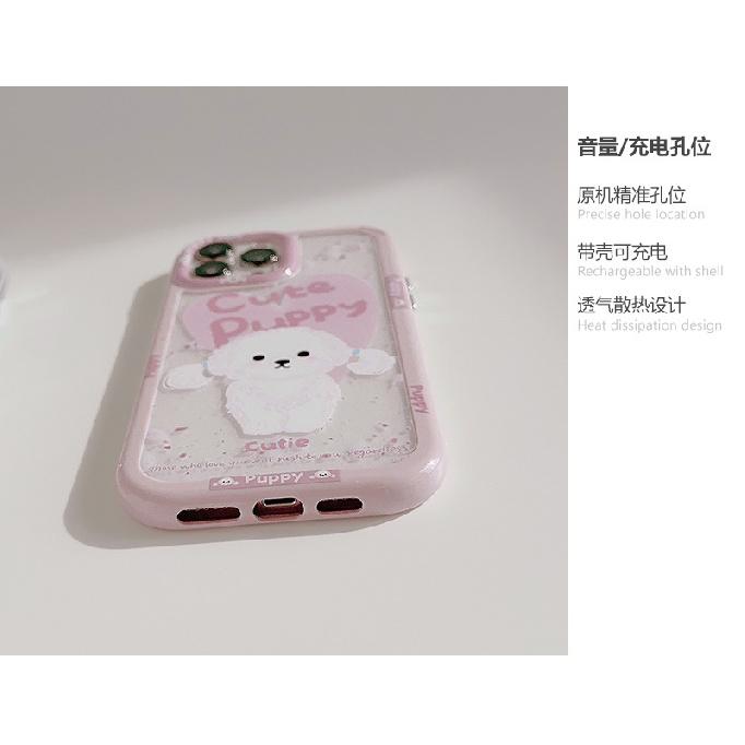 Applicable iPhone16Super cute loving puppy15Mobile phone shell for iphone17ProMax Magnetic Attraction14Acrylic12Hard