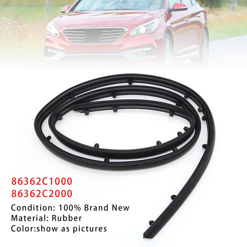Artudatech Front Bumper Hood Rubber Molding 86362C1000 86362C2000 For Hyundai Sonata 15-17