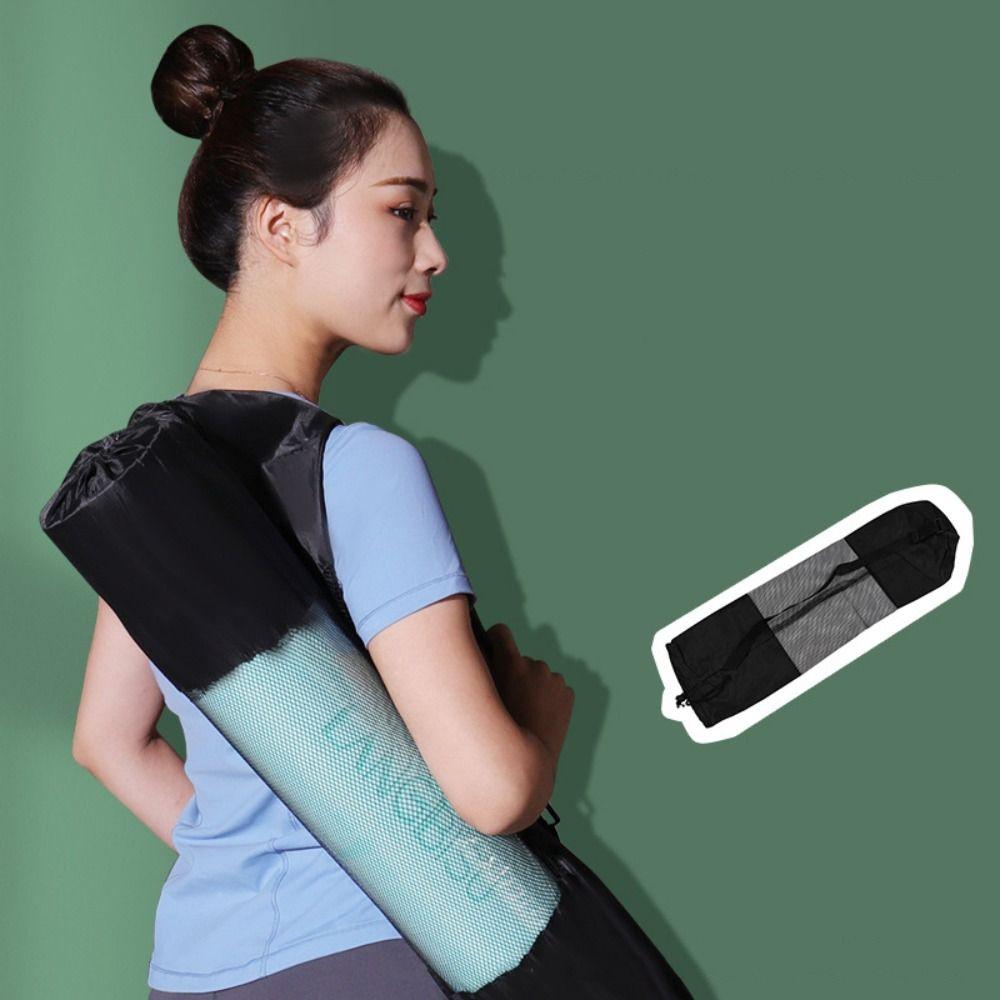 Convenience Yoga Mat Mesh Bag Adjustable Shoulder Straps Breathable Sports Bag Yoga Mats