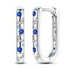 Hot Selling 925 Sterling Silver Blue Stars Butterfly Zircon Exquisite Earrings Suitable For Girls' Charming Jewelry Gifts