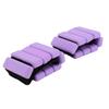 1Pair 2lb Wrist Ankle Weights Silicone Wearable Workout Weights for Exercise Running Fitness Purple
