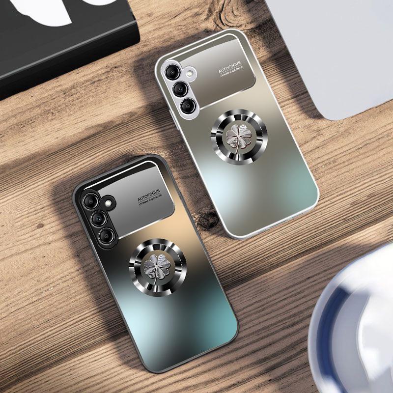 Градиентные цветы для Samsung Galaxy A14 4G 20 30 52 20S 21S 22 A32 33 34 42 50 51 53 54 70 71 72 73 5G Стеклянный чехол для телефона