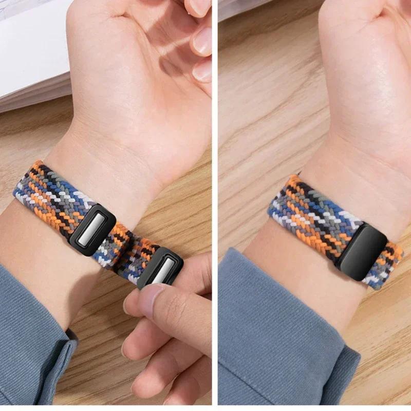 20 мм 22 мм Нейлоновый ремешок для Huawei Watch 5 GT5-4-3 46 мм Магнитный браслет Наручный ремешок Samsung Galaxy Watch 7 6 5 4 40 мм 44 мм Correa