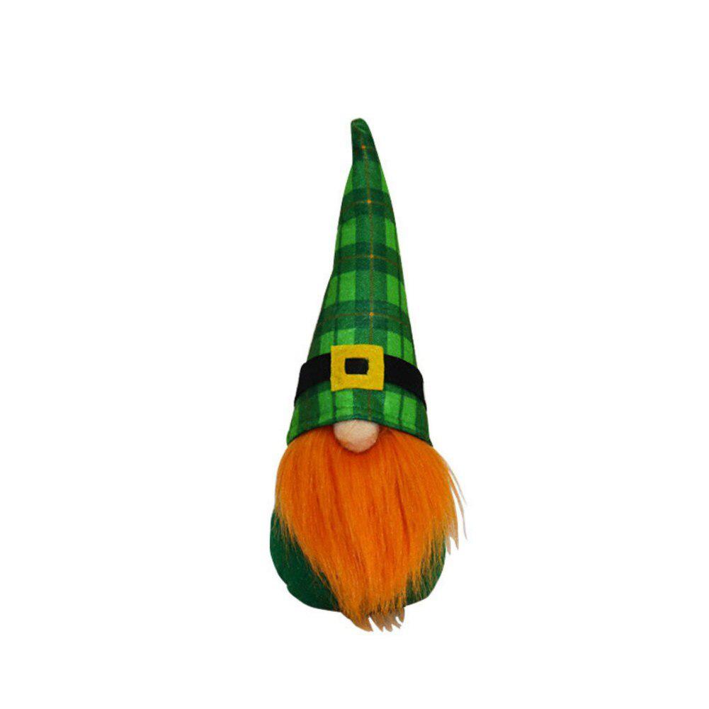 День Святого Патрика Гном Настольный орнамент Безликая кукла Украшение дома