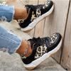 New Women Casual Platform Sneakers Leopard Thick Bottom Vulcanized Shoes Woman Casual Flats Walking Shoes Plus Size 43