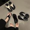 Fairy Toe Sandals Girl 2025 Summer New Fashion Casual Flat Toe Buckle with Cool Slippers
