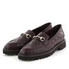 HIMIKO Track Sole Quilted Bit Loafers D with a Genuine Sheepskin Leather and Lightweight (651324, Brown, 255) Soft, Cushioned, Sole.