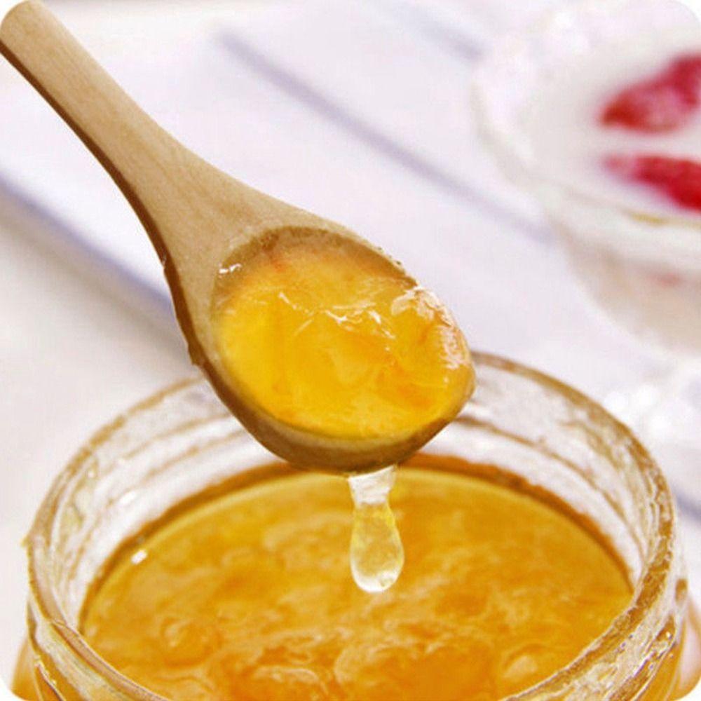 5Pcs Condiment Coffee Dishes Spoons Bamboo Wooden Spoon Teaspoon Dessert Spoon Kitchen