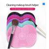 Силиконовая кисть для очистки косметической щетки для мытья макияжа Коврик для чистки геля Основа для чистки кистей для макияжа Подушечка для чистки Скрабовая доска