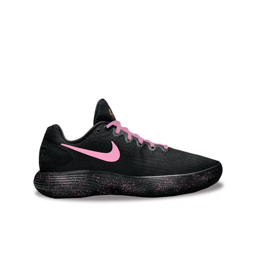 Nike Баскетбольные кроссовки Hyperdunk 2017, износостойкие, низкие, мужские, черные с розовым, IH0634-070(Команда1180-)