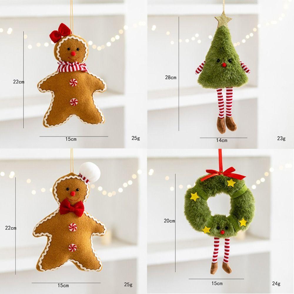 Wreath Elf Christmas Tree Decoration Cute Xmas Tree Hanging Ornament  Xmas Hanging  Accessories