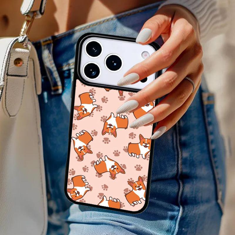 Чехол для телефона CUTIE CORGIS Для iPhone 17 Air 14 15 13 12 Max Чехол Для Apple 14 15 16 16e 11 Pro Max Plus Coque