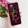 Чехол-бампер для Redmi Note 14 Pro Plus, Роскошный, с буквами от A до Z, 2D-рисунок, Силиконовый корпус для Redmi Note 14 Pro+ 24094RAD4G
