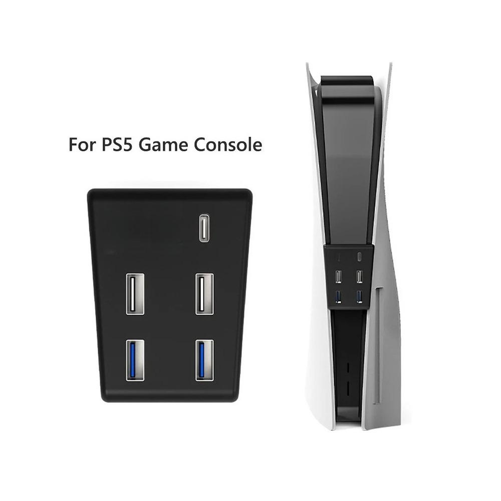 5 Port USB Hub Splitter Extension USB3.0 High Speed Ports Console Game Accessories for PlayStation 5